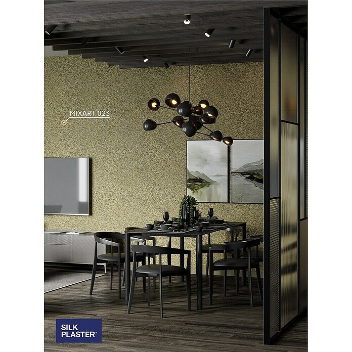Silk Plaster Revestimiento decorativo Piedra Líquida MIXART (Dorado 023, 7 kg) | BAUHAUS