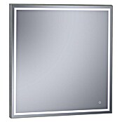 Camargue Espejo con luz LED Lisbeth (80 x 80 cm, Sensor, Acero) | BAUHAUS
