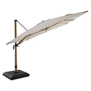 Sunfun Parasol de jardín Capri (Crudo, Dimensiones de la protección (L x An): 300 x 350 cm)