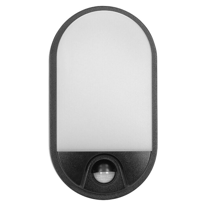 Vanjska zidna LED svjetiljka NEFRYT  (D x Š x V: 44,5 x 212,2 x 119,2 mm, Senzor pokreta, Plastika) | BAUHAUS