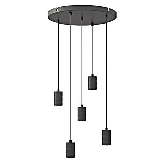 Calex Hanglamp met 5 pendels - rond (Diameter: 50 cm, E27)