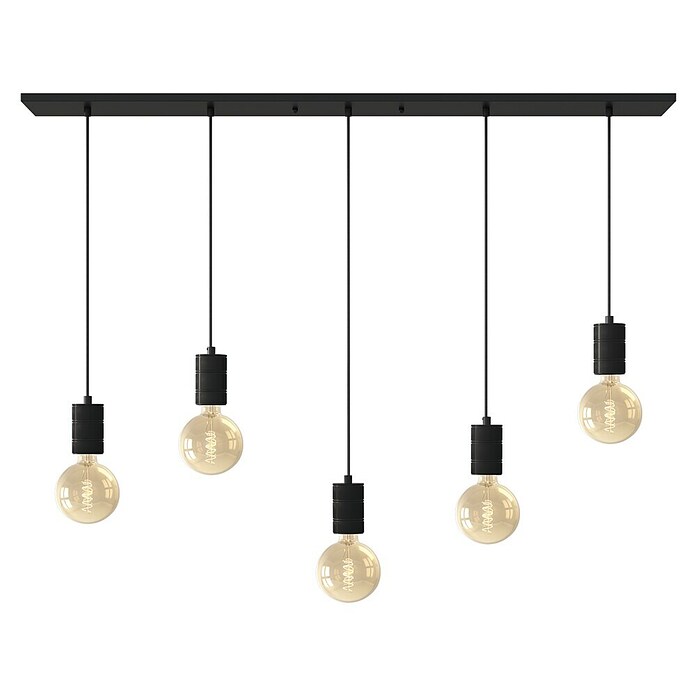 Calex Hanglamp met 5 pendels (l x b x h: 133 x 14 x 2,5 cm, E27) | BAUHAUS