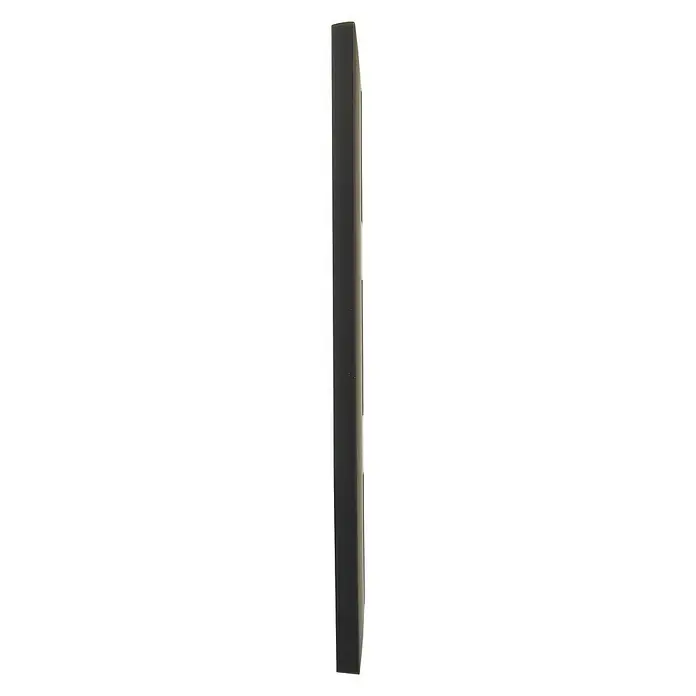 Legrand Niloé Step Marco - Antracita, Modelo de mecanismos: x 3, Plástico, Instalar - Vista lateral de un marco negro. Diseño sencillo, ideal para fotos u obras de arte para añadir un toque de elegancia.