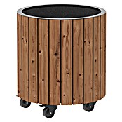 Pflanzkasten Circle (Holz, Braun,Schwarz, Ø x H: 40 x 45 cm) | BAUHAUS