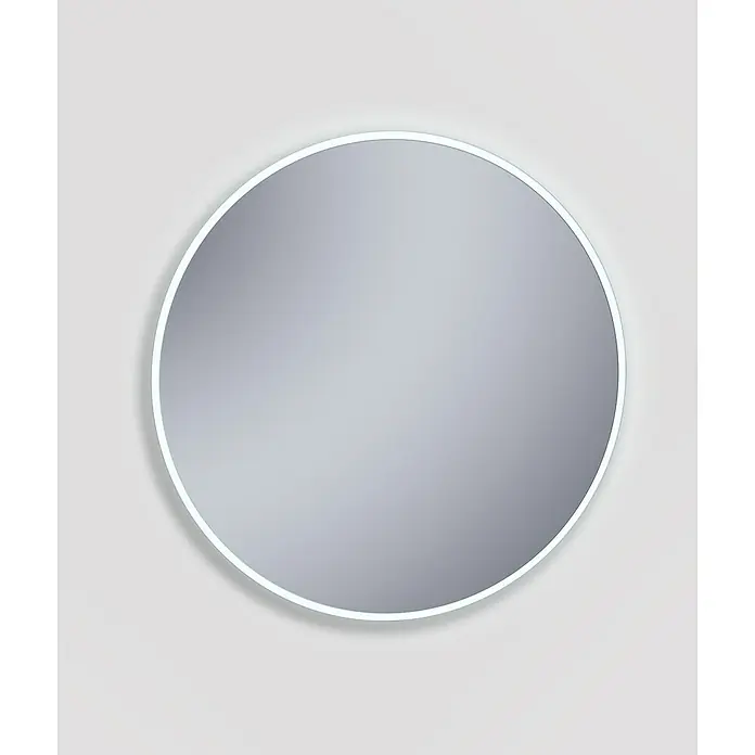 Espejo con luz Elegant - Diámetro: 60 cm, Blanco frío - Espejo redondo con iluminación LED integrada para un diseño de baño moderno. Crea un ambiente agradable.