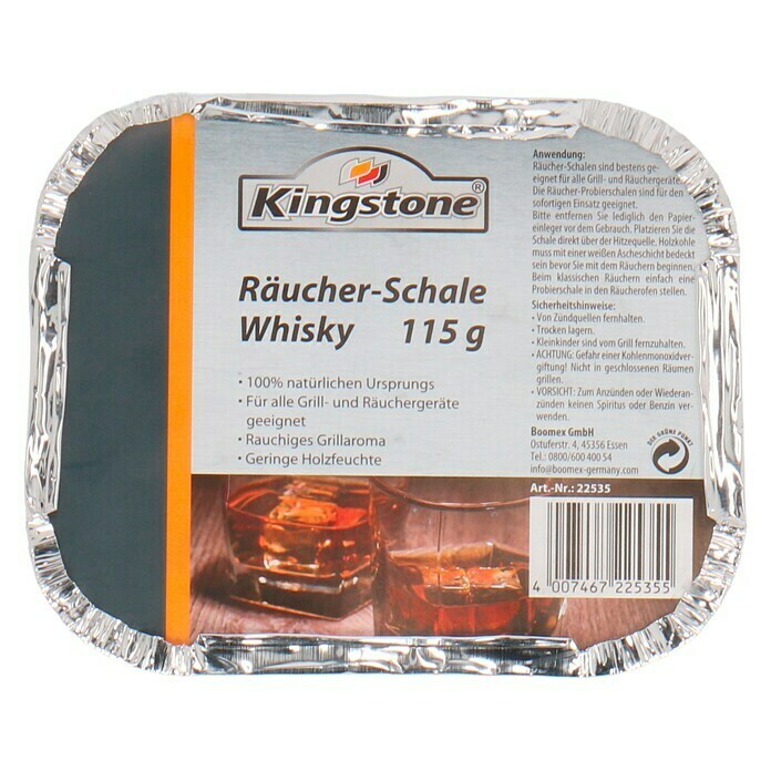 Kingstone Räucherschale Whisky (115 g)
