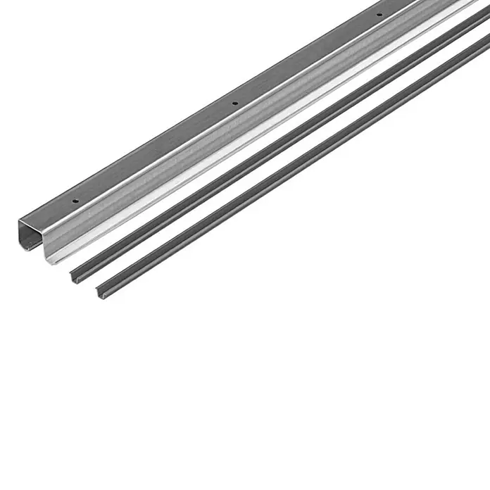 Hettich Laufschiene TopLine 2 - Länge: 2.000 mm, Traglast: 25 kg - Aufnahme für LED Streifen mit zwei Lichtleitstäben. Diese Halterung ist ideal für eine elegante und unkomplizierte Montage von LED-Beleuchtungslösungen.