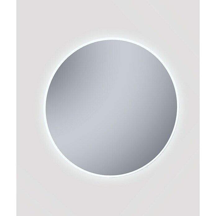 Espejo con luz Elegant (Diámetro: 80 cm, Blanco frío) | BAUHAUS
