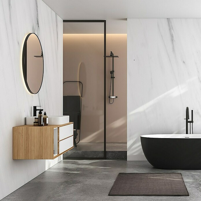 Wandpaneel SPC Marmo Luna (l x b x d: 2.605 x 482 x 4,5 mm, Marmo Luna) | BAUHAUS