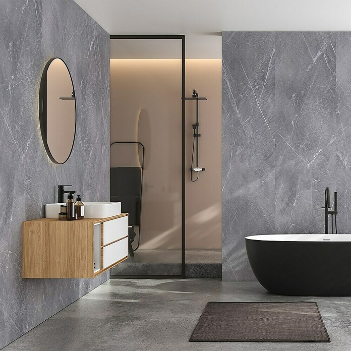 Wandpaneel SPC Marble Grey (l x b x d: 2.605 x 482 x 4,5 mm, Marble Grey) | BAUHAUS