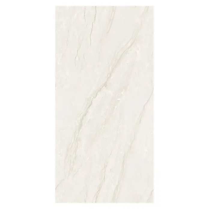 Feinsteinzeugfliese Marbella Bianco - 60 x 120 cm, Bianco, Glänzend - Elegante Fliese mit Marmorstruktur. Die helle Oberfläche und die feinen Maserungen verleihen jedem Raum ein edles Ambiente.