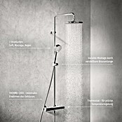 Hansa Pico Duschsystem (Anzahl Strahlarten: 1 Stk., Chrom) | BAUHAUS