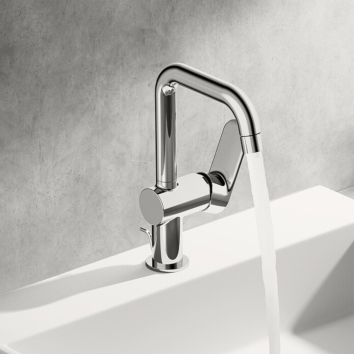 Hansa Pico Waschtischarmatur (Chrom, Mit Ablaufgarnitur) | BAUHAUS