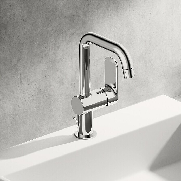 Hansa Pico Waschtischarmatur (Chrom, Mit Ablaufgarnitur) | BAUHAUS