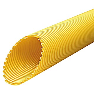 Marley Drainagerohr (Durchmesser: 100 mm, Länge: 50 m, Ungelocht, Gelb)