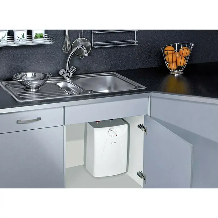 Clage Warmwasserspeicher S5-U/SNT - 5 l, 2.000 W, Temperaturbereich: 30 °C - 85 °C - Untertischgerät zur Warmwasserbereitung. Kompaktes Warmwassergerät unter der Spüle für sofortigen Zugriff auf heißes Wasser.