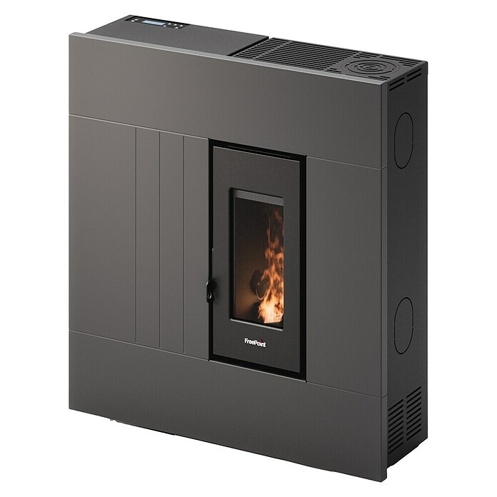 FreePoint Estufa de pellets Res 7 Up (7,8 kW, Volumen de calefacción: 193 m³, Metal antracita) | BAUHAUS