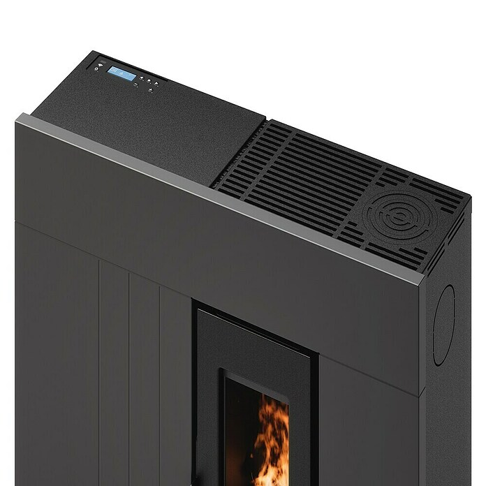 FreePoint Estufa de pellets Res 7 Up (7,8 kW, Volumen de calefacción: 193 m³, Metal antracita) | BAUHAUS