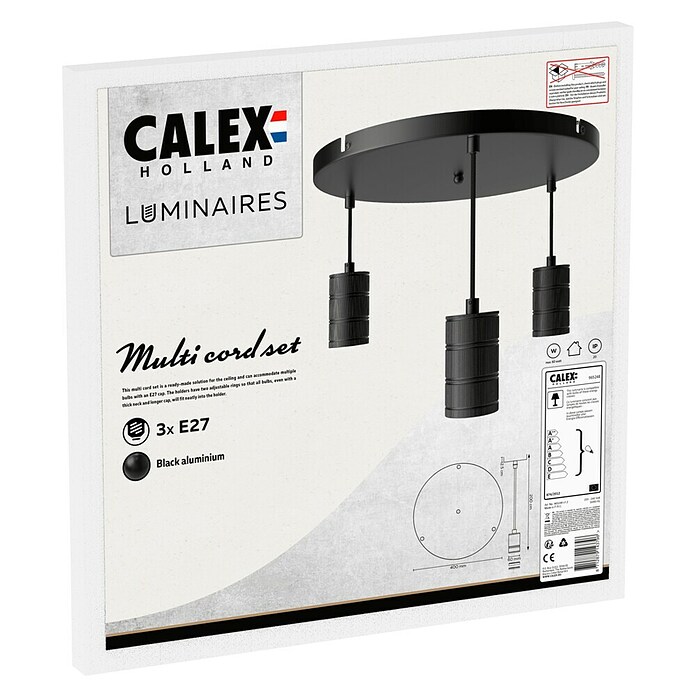 Calex Hanglamp rond (Diameter: 40 cm, Pendellengte: 2 m, E27) | BAUHAUS