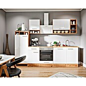 Respekta Keukenblok (Breedte: 280 cm, Met elektrische apparatuur, Wit)