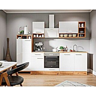Respekta Keukenblok Hilde (Breedte: 280 cm, Wit, Met elektrische apparatuur)