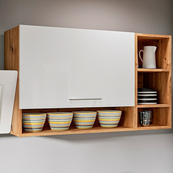 Respekta Keukenblok (Breedte: 280 cm, Met elektrische apparatuur, Wit)