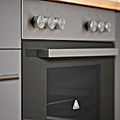 Respekta Keukenblok (Breedte: 280 cm, Met elektrische apparatuur, Grijs)