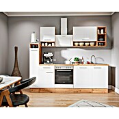 Respekta Composición de cocina (Ancho: 250 cm, Con dispositivos eléctricos, Blanco)
