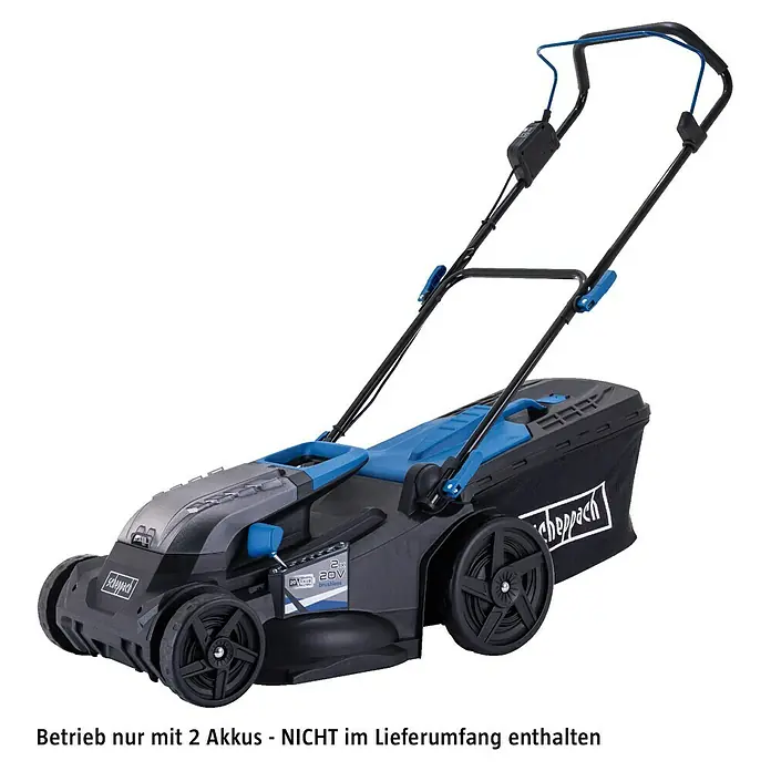 Scheppach IXES 20V Akku-Rasenmäher BC-MP430-X - 20 V, Ohne Akku, Schnittbreite: 43 cm - Scheppach Akku-Rasenmäher mit praktischem Fangkorb. Der Rasenmäher ist kabellos und einfach zu bedienen für den perfekten Rasenschnitt.