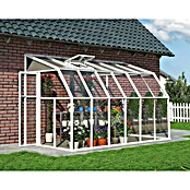 Palram – Canopia Terraza Solarium Sun Room (Medidas ext. (An x Pr): 386 x 200 cm, Plástico, Blanco) | BAUHAUS