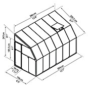 Palram – Canopia Terraza Solarium Sun Room (Medidas ext. (An x Pr): 386 x 200 cm, Plástico, Blanco) | BAUHAUS