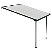 Solid Elements Marquesina adosada (Profundidad: 3 m, An x Al: 3,05 x 2,1 m, Gris antracita)