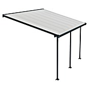 Solid Elements Marquesina adosada (Profundidad: 3 m, An x Al: 4,25 x 2,1 m, Gris antracita)