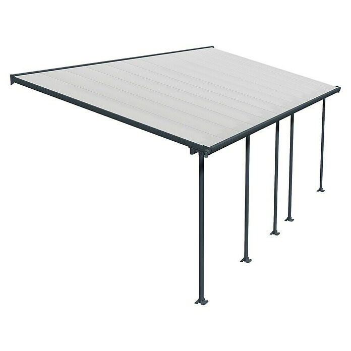 Solid Elements Marquesina adosada (Profundidad: 3 m, An x Al: 7,3 x 2,1 m, Gris antracita)