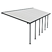 Solid Elements Marquesina adosada (Profundidad: 3 m, An x Al: 8,5 x 2,1 m, Gris antracita)