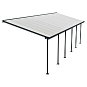 Solid Elements Marquesina adosada (Profundidad: 3 m, An x Al: 9,15 x 2,1 m, Gris antracita)