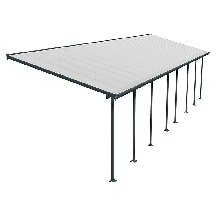 Solid Elements Terrassenüberdachung Martina (Tiefe: 3 m, B x H: 10,35 x 2,1 m, Anthrazitgrau)