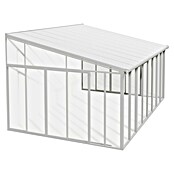 Palram Porche acristalado (An x Pr x Al: 4,25 x 4 m x 3,1 m, Blanco tráfico)