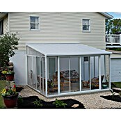 Palram Porche acristalado (An x Pr x Al: 4,25 x 4 m x 3,1 m, Blanco tráfico)
