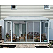Palram Porche acristalado (An x Pr x Al: 4,25 x 4 m x 3,1 m, Blanco tráfico)