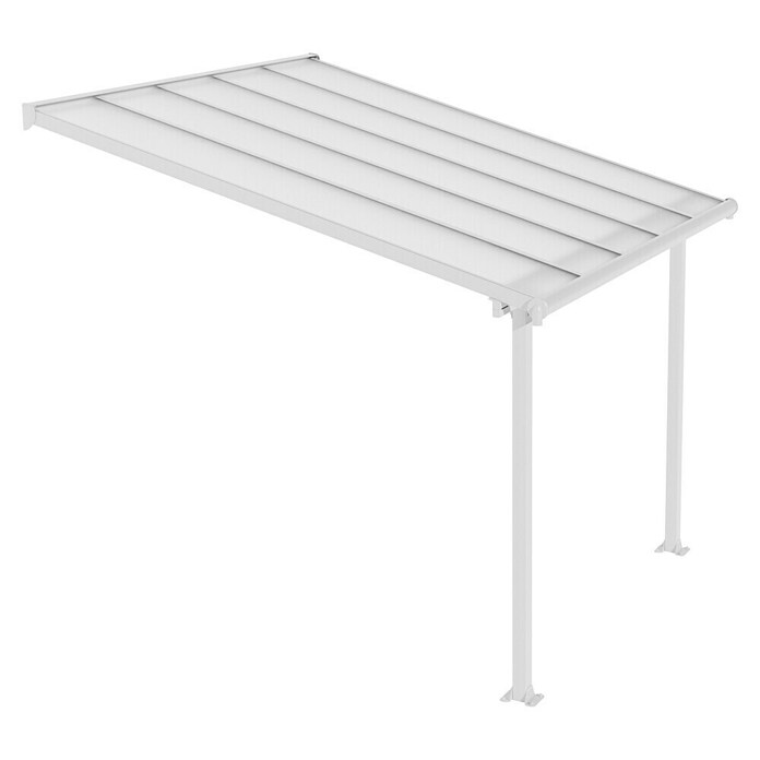 Palram Marquesina adosada (Profundidad: 3 m, An x Al: 3,05 x 2,1 m, Blanco tráfico)