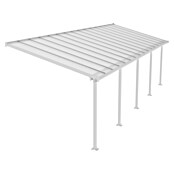 Palram Marquesina adosada (Profundidad: 3 m, An x Al: 9,15 x 2,1 m, Blanco tráfico)