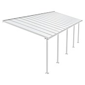 Palram Marquesina adosada (Profundidad: 3 m, An x Al: 8,5 x 2,1 m, Blanco tráfico)