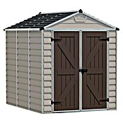 Palram Caseta para jardín (1,85 x 2,3 m, Espesor de pared: 1 mm, Color: Beige/Marrón)
