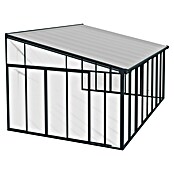 Palram Porche acristalado (An x Pr x Al: 4,25 x 4 m x 3,1 m, Gris antracita)