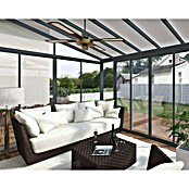 Palram Porche acristalado (An x Pr x Al: 4,25 x 4 m x 3,1 m, Gris antracita)