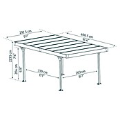 Tepro Carport (L x An: 292,9 x 500,4 cm)