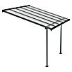 Palram – Canopia Marquesina adosada Sierra (An x Pr: 314 x 299 cm, Antracita, Policarbonato, Gris) | BAUHAUS
