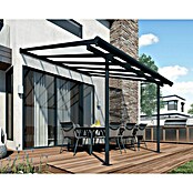 Palram – Canopia Marquesina adosada Sierra (An x Pr: 314 x 299 cm, Antracita, Policarbonato, Gris) | BAUHAUS