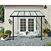 Palram – Canopia Marquesina adosada Sierra (An x Pr: 314 x 299 cm, Antracita, Policarbonato, Gris) | BAUHAUS
